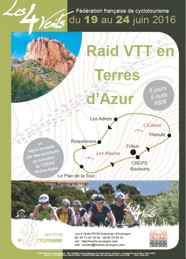 Raid VTT en Terre d'Azur